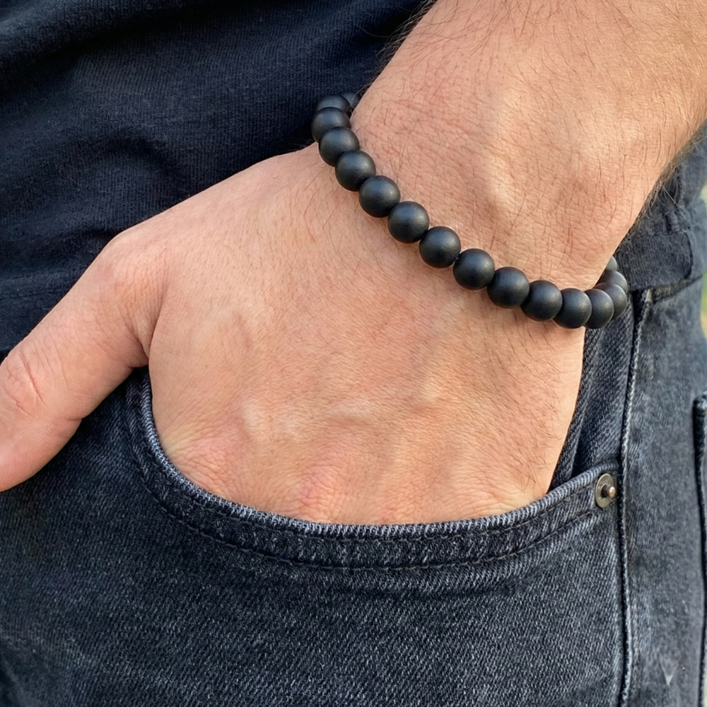 Normal Karungali Bracelet – 8mm | 26 Beads | Original Ebony Wood