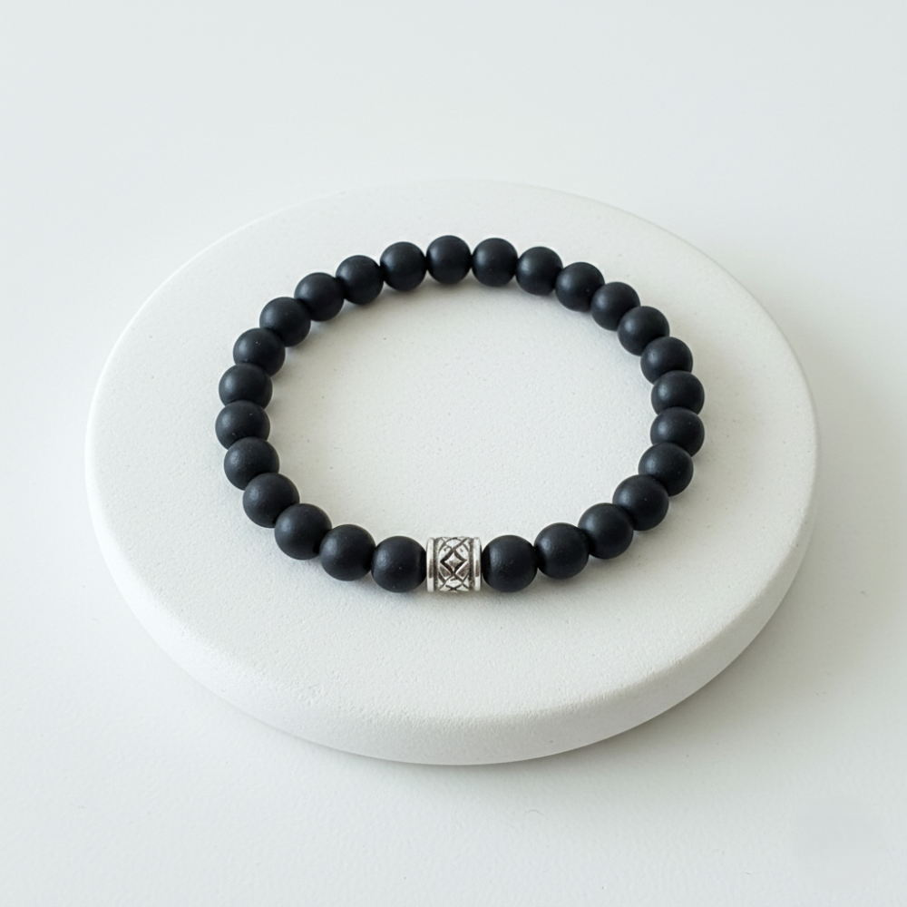 Karungali Bracelet – 8mm Natural Ebony | 26 Beads |
