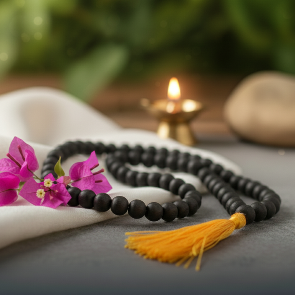 Plain Karungali Mala|108 Beads| 8mm